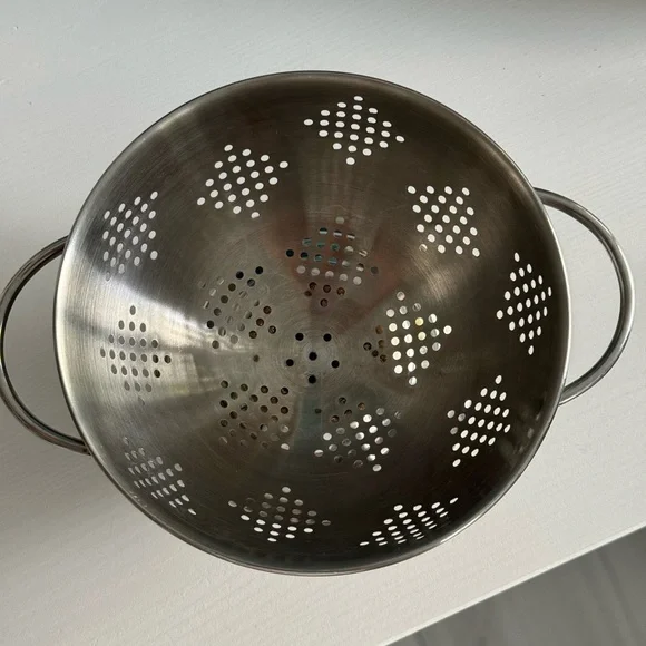 Premium Stainless Steel Small Colanders (2) with Handles - Picture 5 of 11